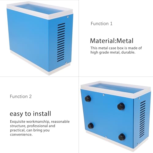 Caja de metal para proyectos electrónicos de diseño metálico resistente y funcional 3