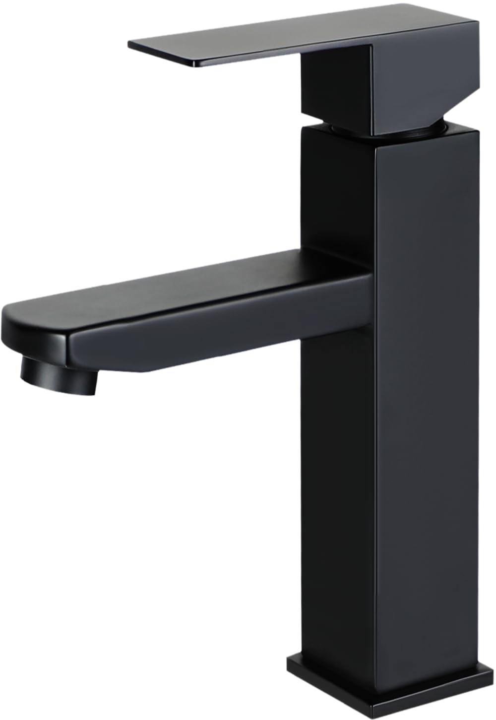 Wasserhahn Bad Waschtischarmatur Waschbecken - Armatur Schwarz Warm und Kaltwasserhahn Badezimmer Mischbatterie Hochdruck Waschtischwasserhahn Einhebelmischer Badarmatur für Garten Küche