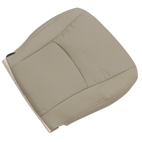 Vigoraze Front Passenger Bottom Replacement Perforated Leather Seat Cover Tan Compatible with Toyota Highlander 2008 2009 2010 2011 2012 2013