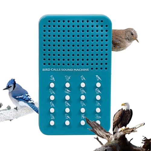 Bird Caller Noisemaker with 16 Bird Calls, Whistles, Electronic Sound Maker - Bird Watching Themed Sound Effects Board For Boyfriends, Husband, Audobon Watchers Song Gift