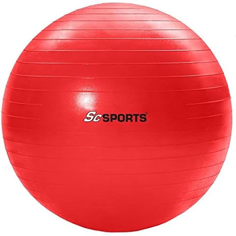 ScSPORTS Exercise Ball 65 CM, Red, 10000396 Cover