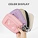 Didida The Iris Wallet Zip Card Case with ID Window Purses for Women Coin Purse with Zipper Mini Portable Keychain Wallet, Olive Green