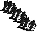 HEAD 6er Pack Performance Quarter Socken Unisex schwarz 001 6er Pack 43-46