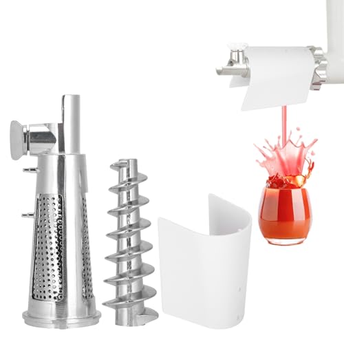 BORDSTRACT Meat Grinder Accessories, Kitchen Aid Mixer Accessories, Tomato Juicer Spiral Shaft Filter Sleeve Blender Stopper, for 5# Meat Grinder