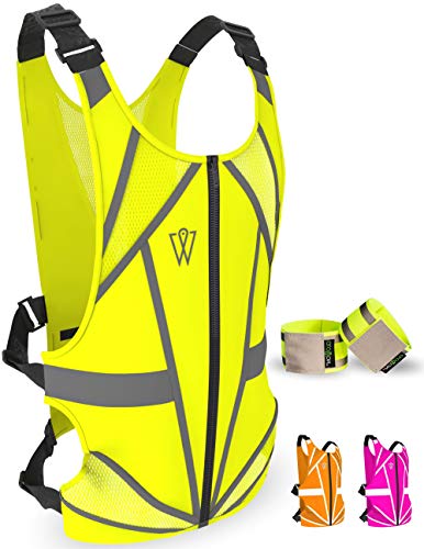 Reflective Running Vest | 25% Reflective Tape Surface | Full Torso Cover |