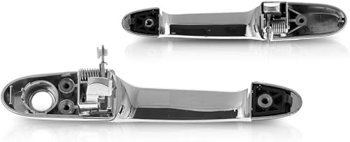 Miniatura 2 de KarParts360 Manija de puerta exterior para Saturn Sky 2007 2008 2009 2010 lado del conductor y del pasajero | Par | Delantero | Exterior | Cromo |