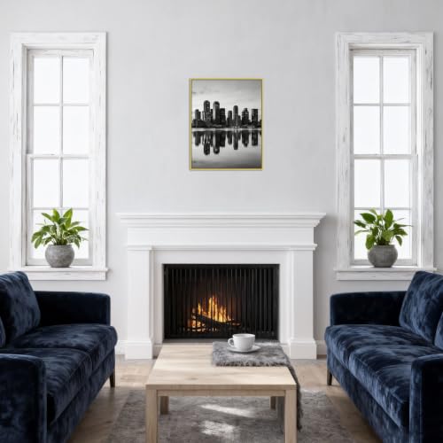Tableau Toile Bâtiments d'Exception Cadre Doré Finition Prestige - 3