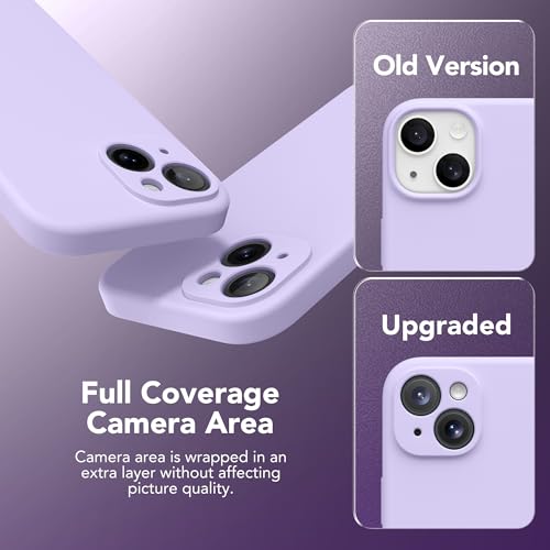 Image of Magnetic for iPhone 15 Plus Case, Compatible with MagSafe, [Full Camera Protection][Screen Protector] Silicone Shockproof Protective Phone Case for iPhone 15 Plus 6.7 inch, Clove Purple