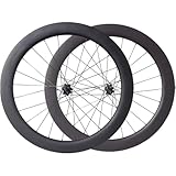 Juego De Ruedas De Carretera De Carbono De 50 Mm Con Frenos De Disco, Cambio De 36 Dientes