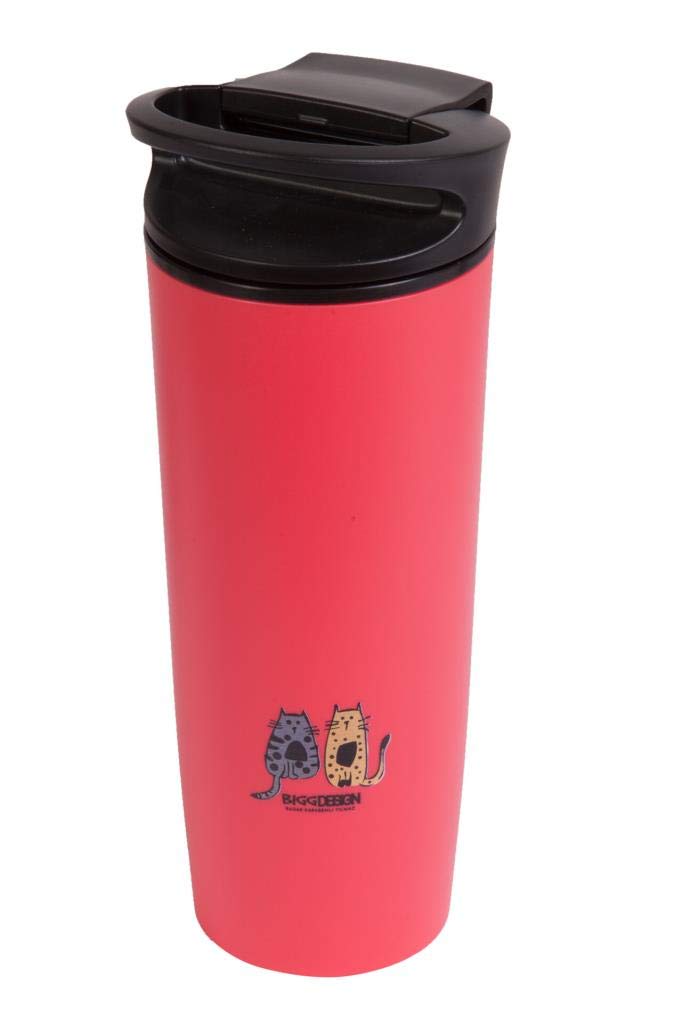 Biggdesign Cats Koleksiyon Kırmızı Devrilmez Mug