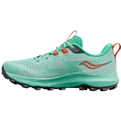 Saucony Women's Peregrine 13 Sneaker, Sprig/Canopy, 11