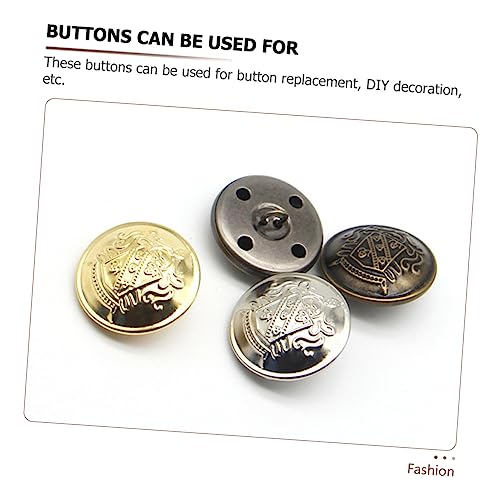 NUOBESTY 100 Peças Botões De Roupas Vintage Snap Terno Fivelas Ternos Jaqueta Botão Botones Para Cos