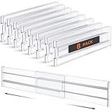 RONSXY 8 Pcs Separadores de Cajones Ajustables, Divisores de Cajones Extraíbles de 28 a 52cm, Organizadores de Cajones...