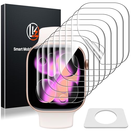 LK 8 Pack for Apple Watch Series 11 Screen Protector 42mm [Upgrade Soft TPU Film - Strong Absorption] Self-Healing, HD Ultra-Thin 42mm Screen Protector for iWatch Accessories, High Touch Screen Cover
