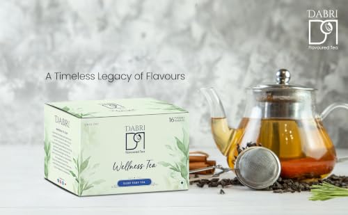 Image of Dabri Sleep Easy Wellness Tea 16 Dip Tea Bags|Pure Herbal Blend with Natural Taste|Antioxidant-Rich|Cognitive support|Detoxifies body|Releases anxiety