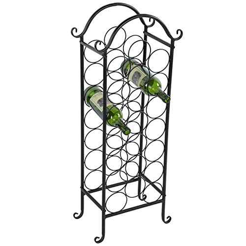Soporte para 21 botellas con diseño curva en hierro miniatura 2