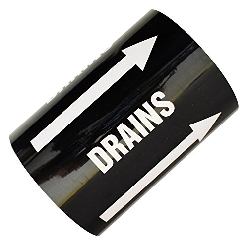 DRAINS flèches bande d'identification de tuyau tous temps