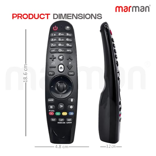 Image of marman Compatible with LG Tv Remote Control Original Model AN-MR600 AN-MR650 AKB74495301 AKB74855401 Suitable for Smart 4K LED OLED Television Non Voice Command - Not Support Mouse or Scroll Feature