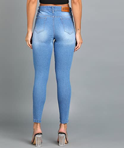 Image of Urbano Fashion Women's Skinny Fit High Rise Jeans
