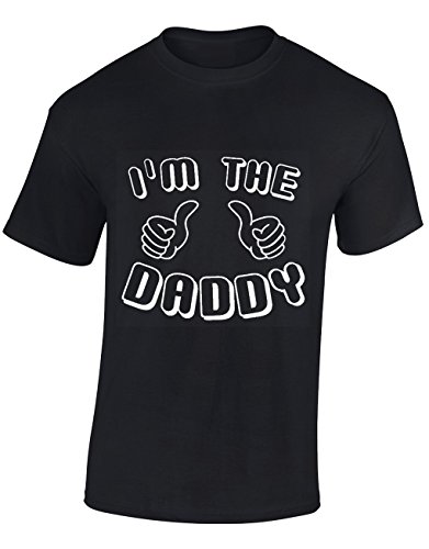 Crown Designs Im The Daddy Funny Cool for Men & Teenagers T-Shirts Tops - Black/Large