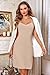 Avidlove Women Full Slips Cotton Blend V Neck Straight Dress Nightwear (nude,S)