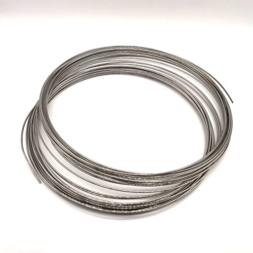 Xuulan Fil métallique en Acier Inoxydable 304 for la Fabrication de Bijoux 1 5AWG 20AWG 14 Jauge en Acier Inoxydable 0.2mm filable filable for Artisanat Acier Dur (Color : 1PCS, Size : 0.2mm(100M)) Cover