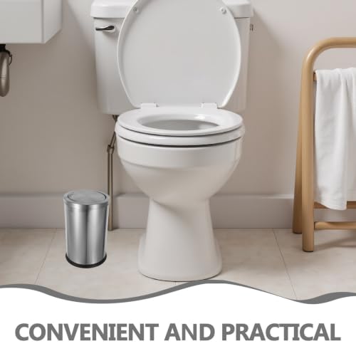 Poubelle cuisine acier inoxydable 9l ronde au design moderne - 3