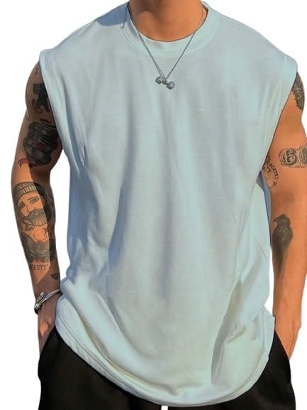 orixx Men's Sleeveless Tank Top | Round Neck Polycotton Gym Vest for Running, Workout & Outdoor Activities-picture-17
