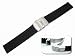 Mens Rubbertech (TM) Silicone Rubber Watchband Stainless Steel Deployment Buckle - by JP Leatherworks