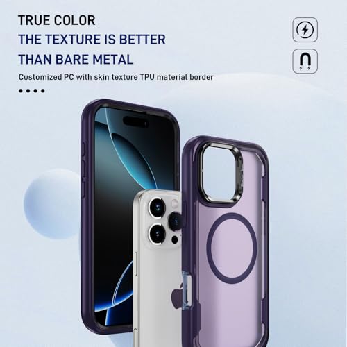 Coque iPhone 16 Pro Asuwish protection antichoc violet foncé - 7