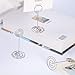 Artliving 12pcs Place Card Holder Memo Holder Clip Photo Holder Table Number Holder Round Shape Silver