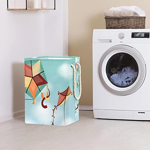 Panier à linge imperméable en tissu haute densité avec finitions coutures renforcées
