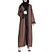 Lazzboy Moslemischer Frauen-Kimono-islamische Spitze, die Langen Mantel-Mittlere Osten-Lange Robe spleißt(XL)