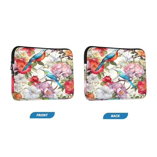 Funda para portátil 13-14 pulgadas Birds and Flowers impermeable y antichoque miniatura 2