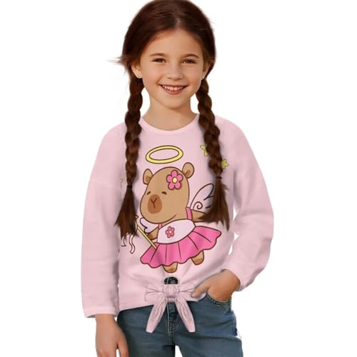 Back to School Shirts for Girls Long Sleeve Relax Fit T-Shirts Breathable Fall Pullover Tops Basic Tees