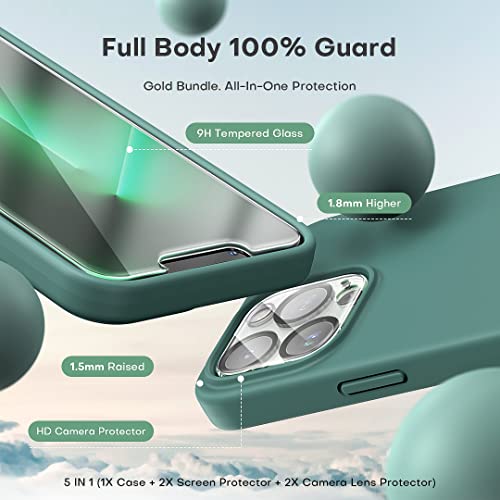 TOCOL Silicone for iPhone 13 Pro Case 6.1-Inch - Image 4