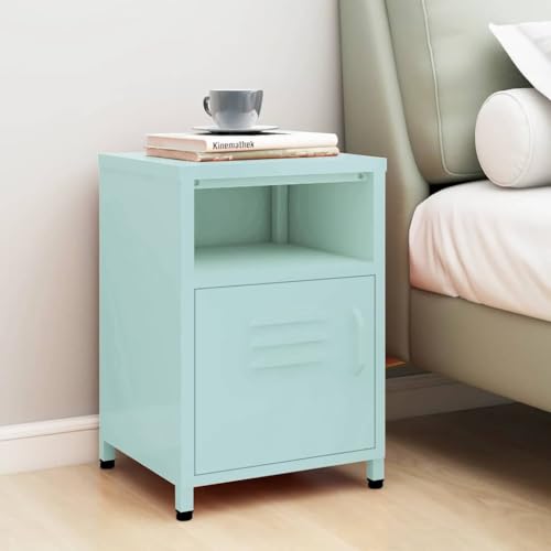 Table de chevet moderne vert menthe pour chambre et salon - 2