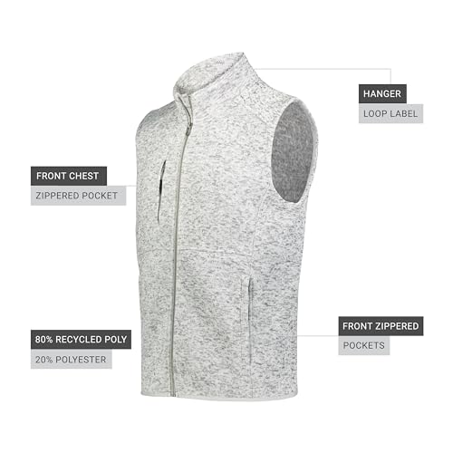 Image of Holloway mens Holloway Alpine Sweater Fleece Vest