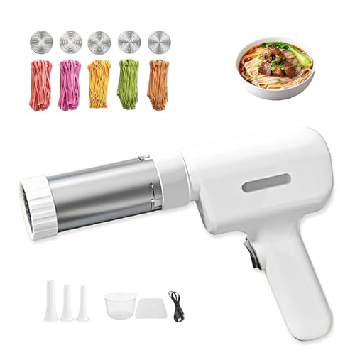 String Hopper Maker Electric,Idiyappam Electric String Hopper Maker, Elec-tric Pasta Ma-ker Machine,Portable Household Handheld Pasta Machine,5-in-1 Cordless Pas-ta for Kitchen