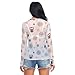 Cartoon Owl Heart See Through Tops for Women Mesh Sheer Tops Long Sleeve Women Blouse Handle Zipper Camping Beach Swimming Pool Size XXL