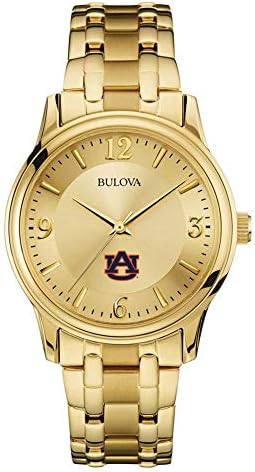 Bulova Men’s Auburn University Tigers Gold Watch Gold Circle Watch