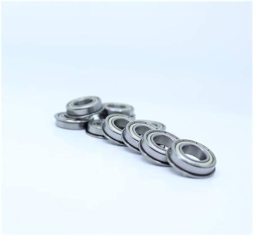 HYUJNAFZR TMP1105 Flange Ball Bearings F6800ZZ Flange Bearing 10x19x5 mm ABEC-1 F6800 Z ZZ Flanged Deep Groove Ball Bearings