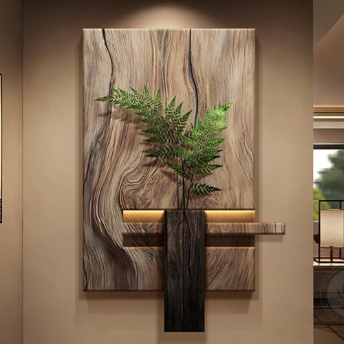 Peinture artistique en grès LED pour illuminer une entrée chic