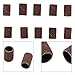 Sanding Drum Kit for Rotary Tools, 10Pcs Abrasive Sanding Sleeves with Self-Expanding Rubber Mandrels for Wood Carving, Metal Polishing, DIY Projects, Curved Edge Sanding (Red, Black)(Small Circle)