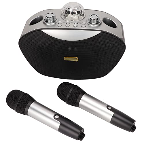 KOSDFOGE Conjunto de Máquina de Karaokê de Luz Colorida Portátil Bluetooth Para Alto-Falante de Kara