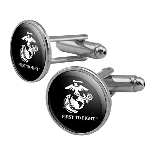 Juego de Mancuernas Redondas USMC Black White Silver miniatura 1