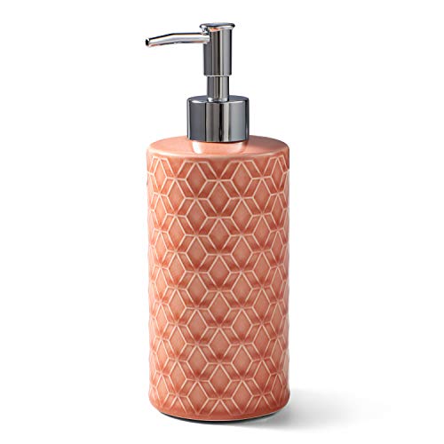 Better Homes & Gardens Geo Trellis Hand Soap & Lotion Pump, Coral
