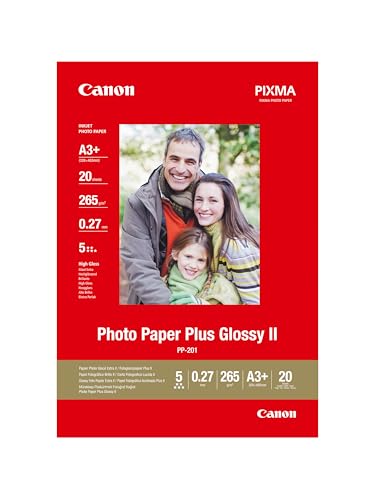 Papier photo brillant Canon PP-201 A3+ la qualite galerie pour vos tirages de 20 feuilles