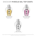 Sally Hansen Miracle Gel™, Shiny Top Coat, Long Lasting, Gel-Like Formula, No UV Lamp Needed, Clear Nail Polish - Image 4