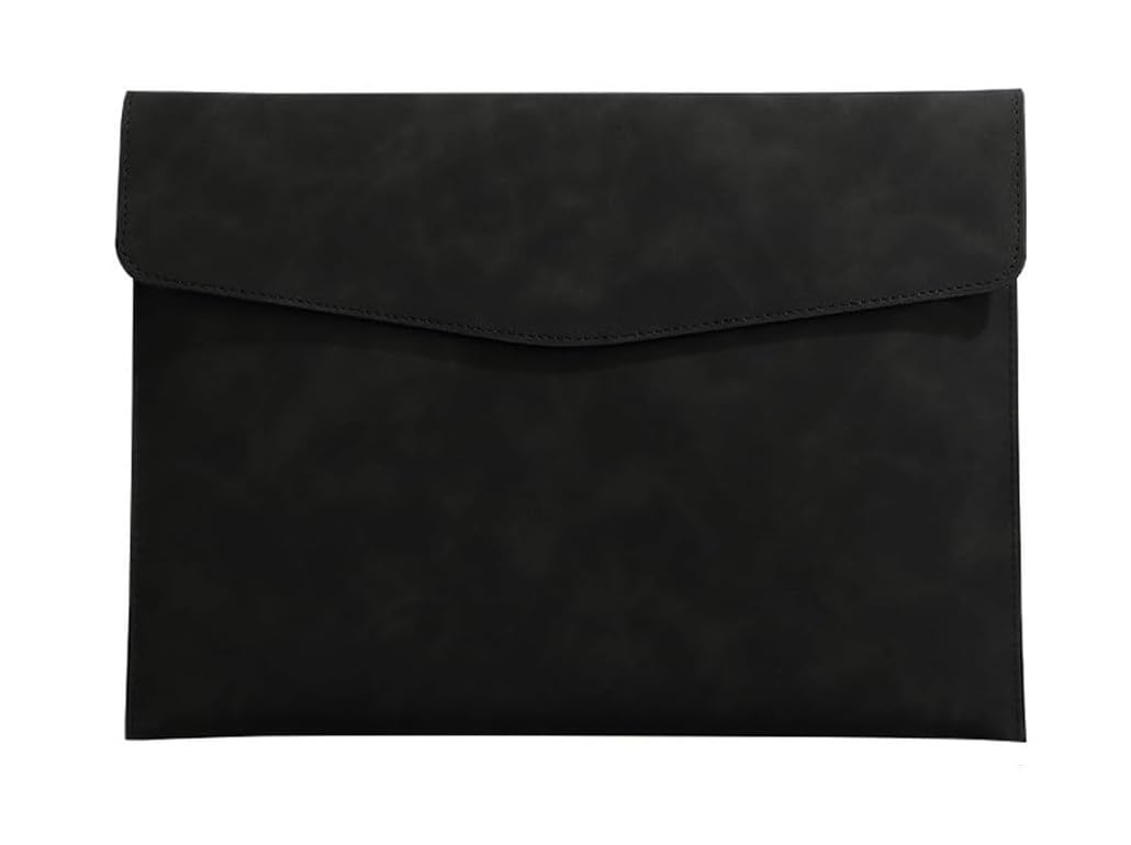 Etui na dokumenty A4 ze skóry PU, wielokolorowe, 331 x 240 mm, opakowanie 4 szt.(Schwarz)